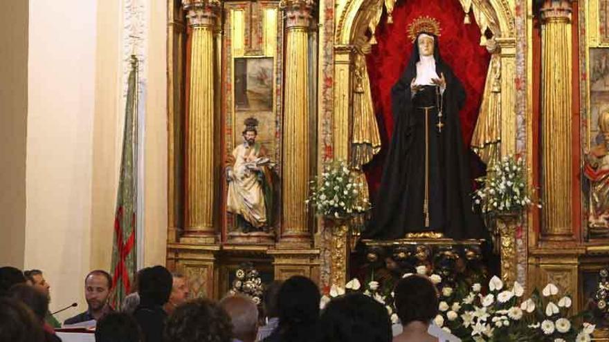 La Dolorosa, en el templo de San Andrés. Foto L. O. Z.