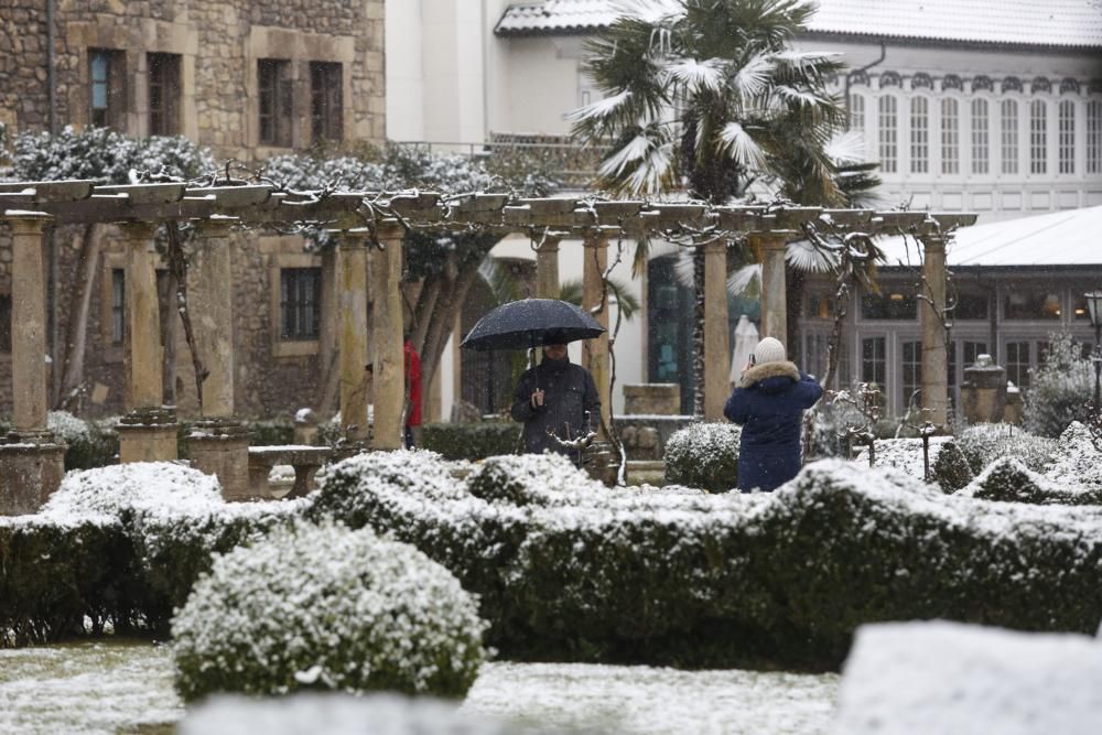 La nevada en la comarca de Avilés