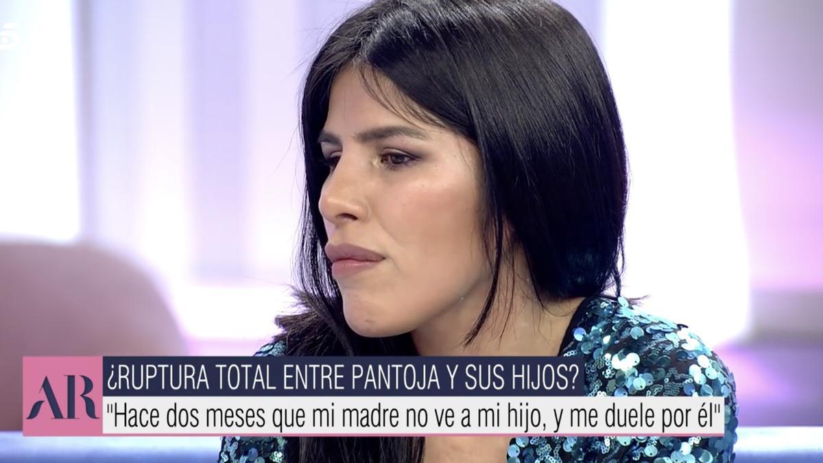 Isa Pantoja, destrossada a ‘El programa de Ana Rosa’: «El meu fill no ha vist la seva àvia aquest Nadal» Isa Pantoja, destrossada a ‘El programa de Ana Rosa’: «El meu fill no ha vist la seva àvia aquest Nadal»