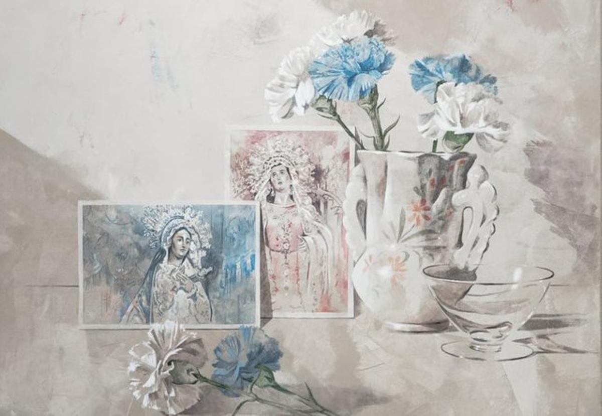 Detalle del cartel de la Semana Santa de Lorca