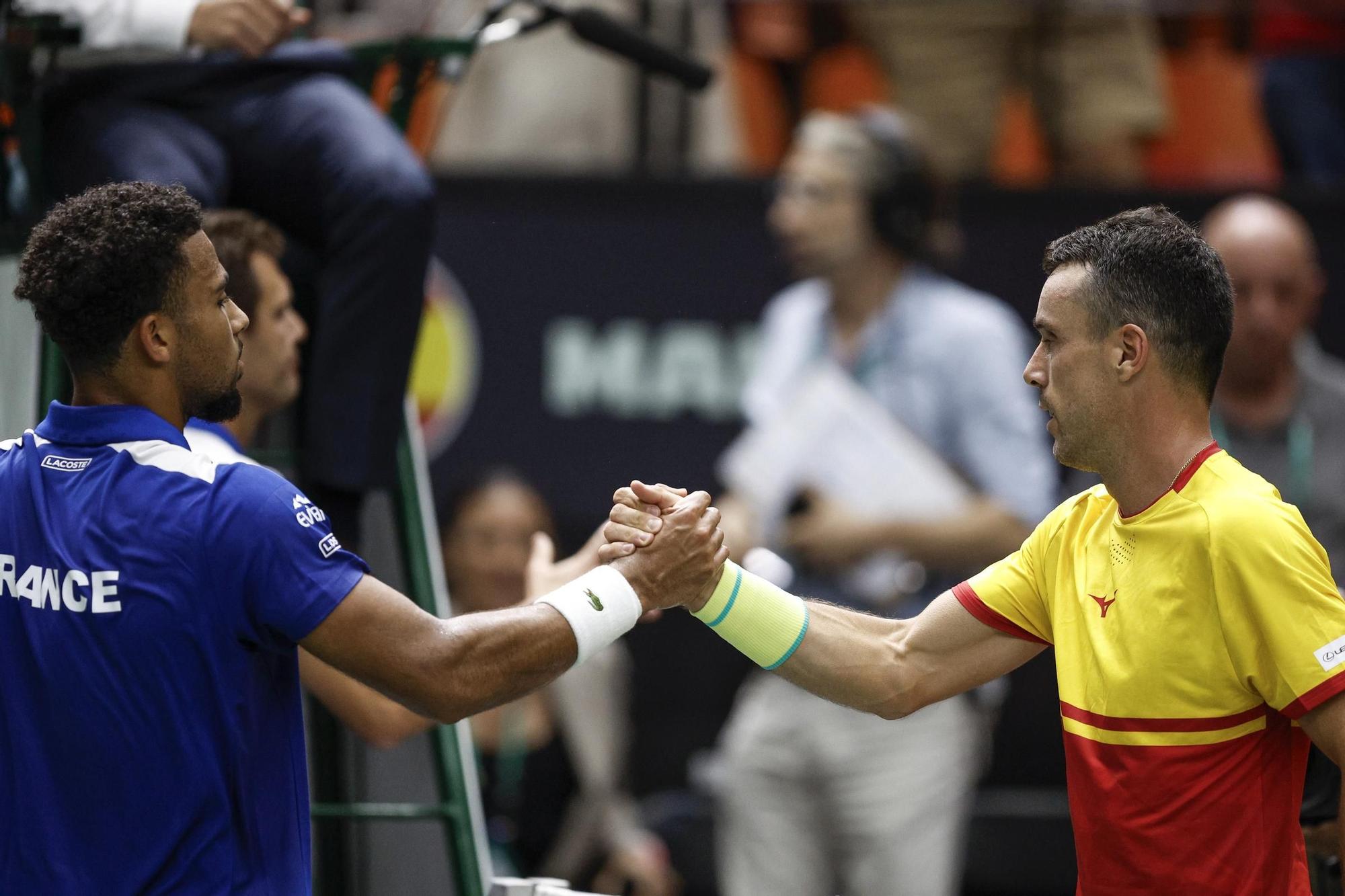 España juega ante Francia en la cuarta jornada del Grupo B de las Finales de la Copa Davis