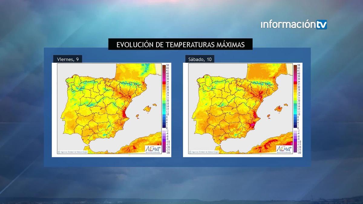 El sábado continuará ascendiendo el mercurio