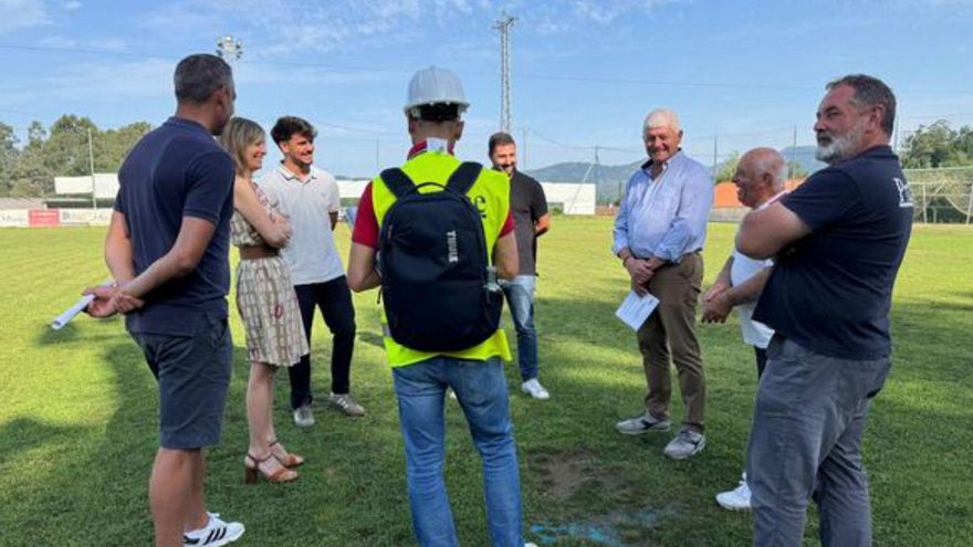 Ponteareas inicia la mejora del campo de fútbol del Sporting Club San Mateo