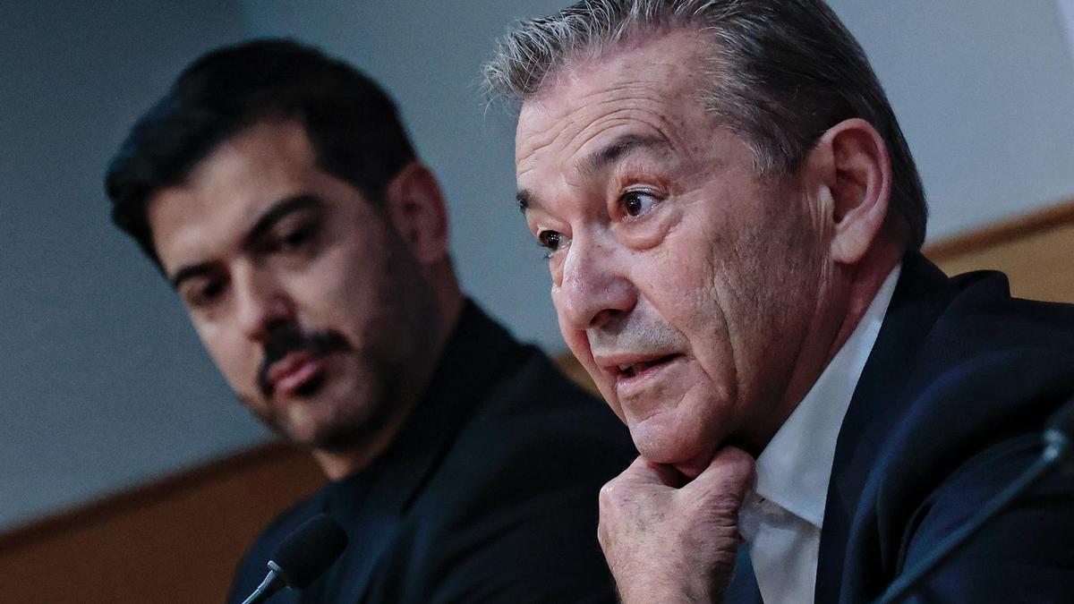 Primera rueda de prensa de Rayco García en el CD Tenerife