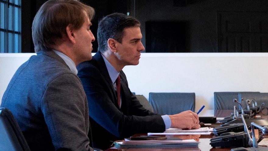 Pedro Sánchez, durante la cumbre virtual de líderes del G20.