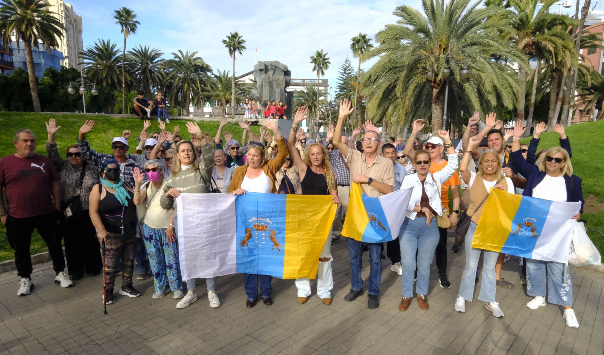 Manifestación en Las Palmas de Gran Canaria contra el atraque del crucero Hondius afectado por hantavirus