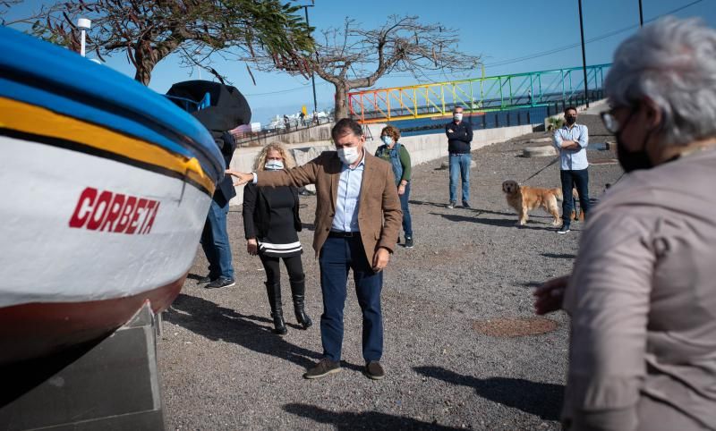 Entrega del barco 'El Corbeta' al pueblo de San Andrés