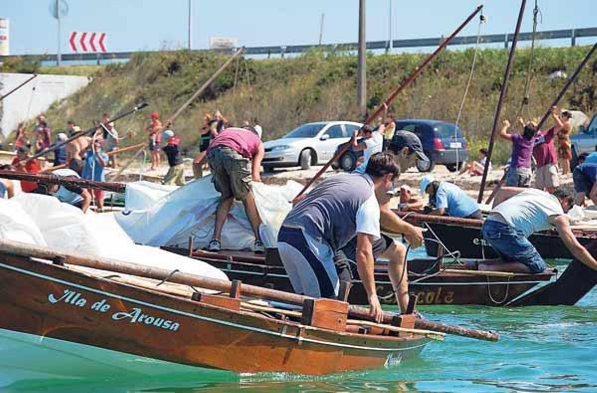 Case corenta dornas participaron na regata de O Bao o pasado fin de semana.