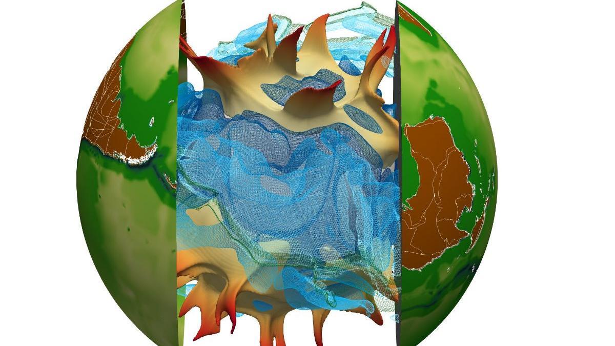 Las estructuras internas como el manto profundo de la Tierra no serían estáticas: tendrían una movilidad a lo largo del tiempo similar a la que muestran los continentes en la superficie del planeta.