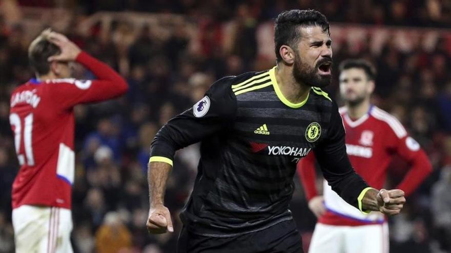 Diego Costa eleva al Chelsea al liderato de la Premier