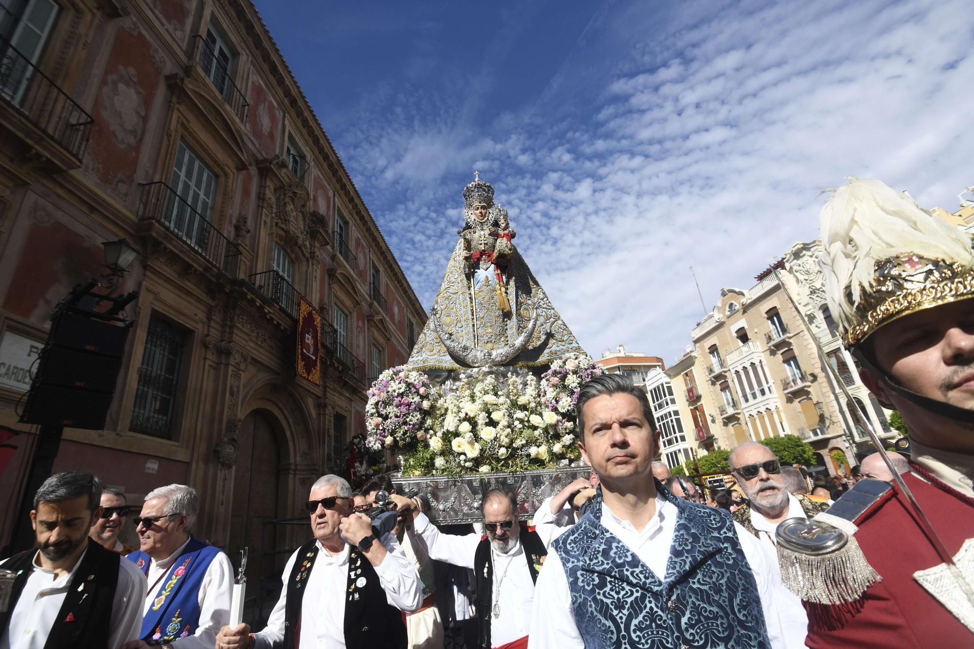 Misa huertana y procesión con la Virgen de la Fuensanta en el Bando de la Huerta
