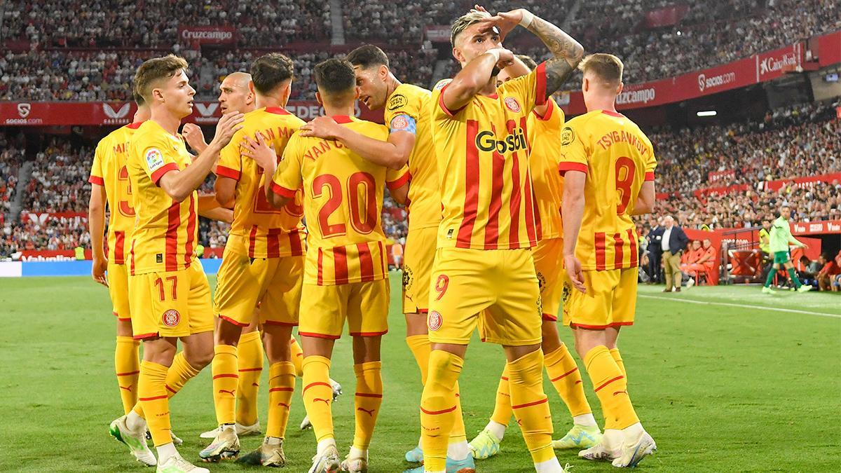 Resumen, goles y highlights del Sevilla 0 - 2 Girona de la jornada 32 de LaLiga Santander