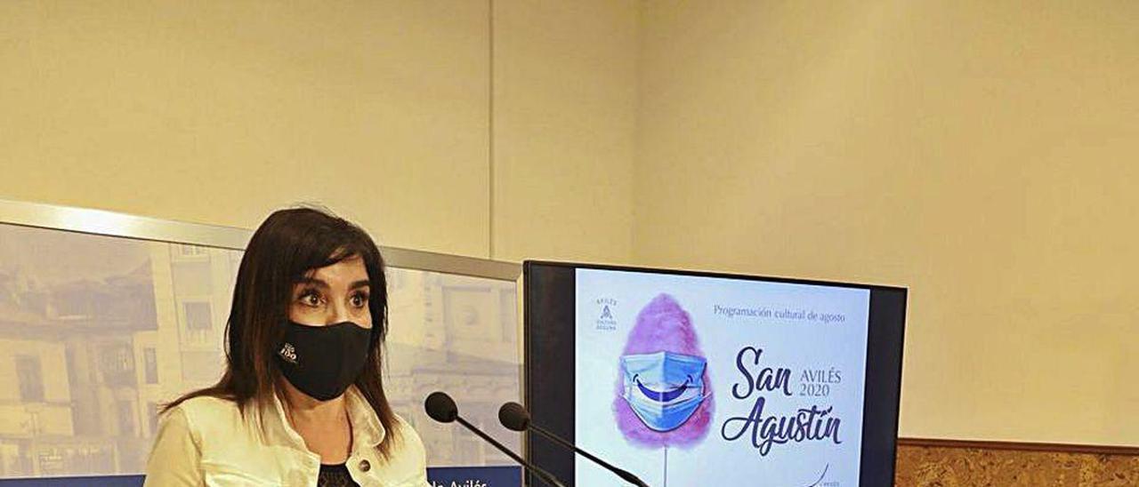 Yolanda Alonso, ayer, en la sala de prensa del Ayuntamiento.