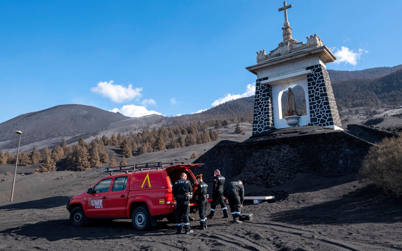 Virgen de Fátima - El Paso (Durante la erupción)