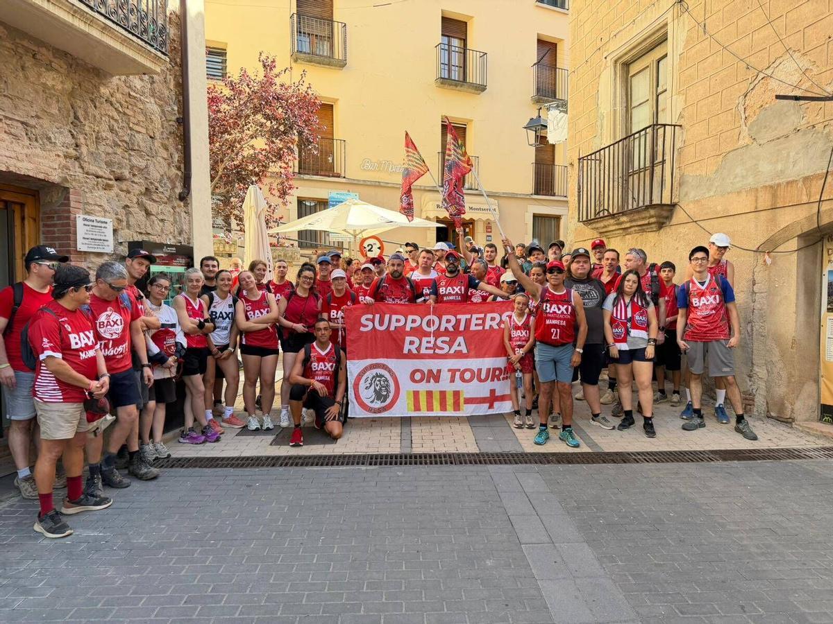 Imatges de la pujada de la Grada d'Animació a Montserrat