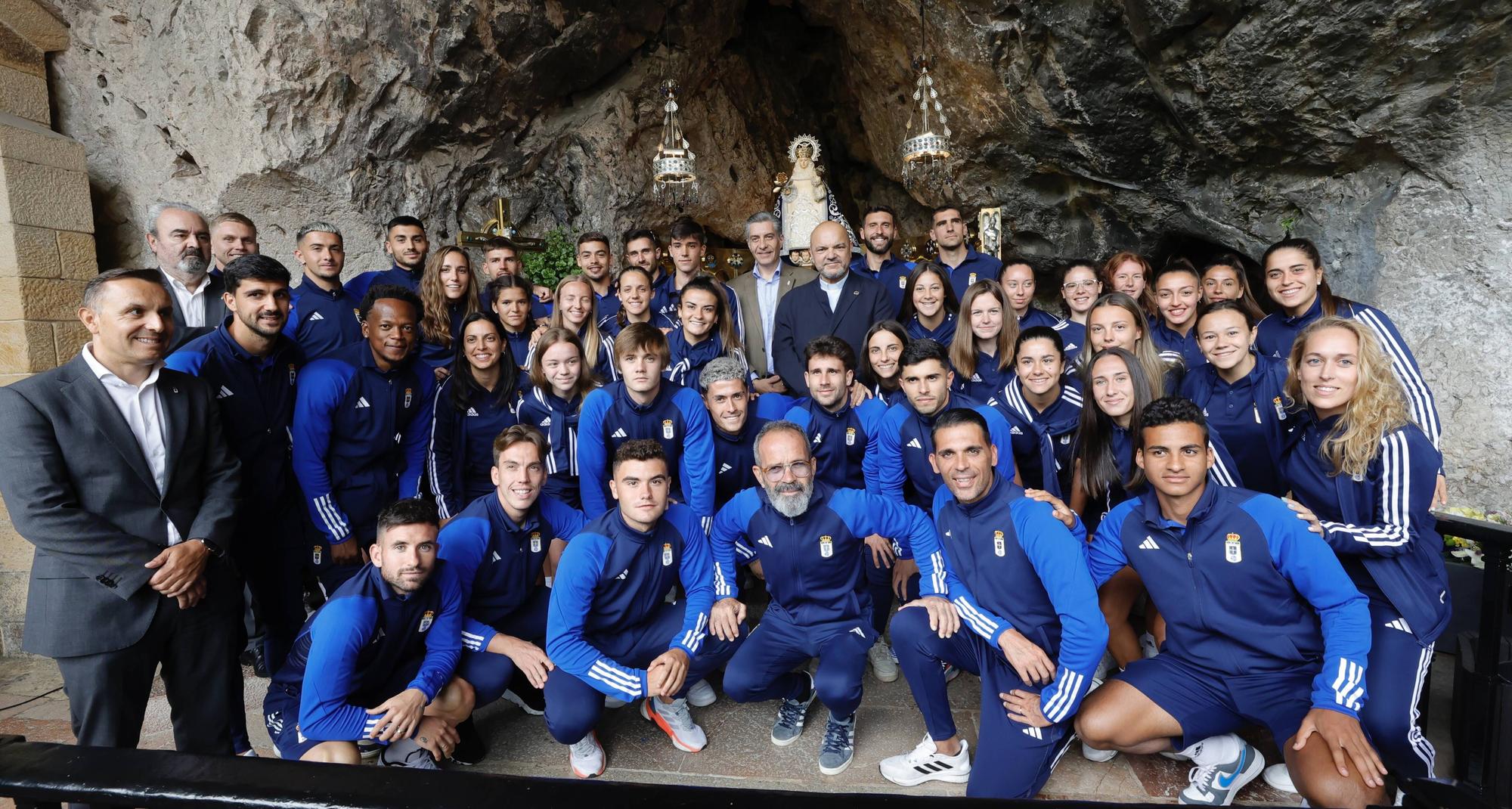 Visita del Real Oviedo al Santuario de Covadonga