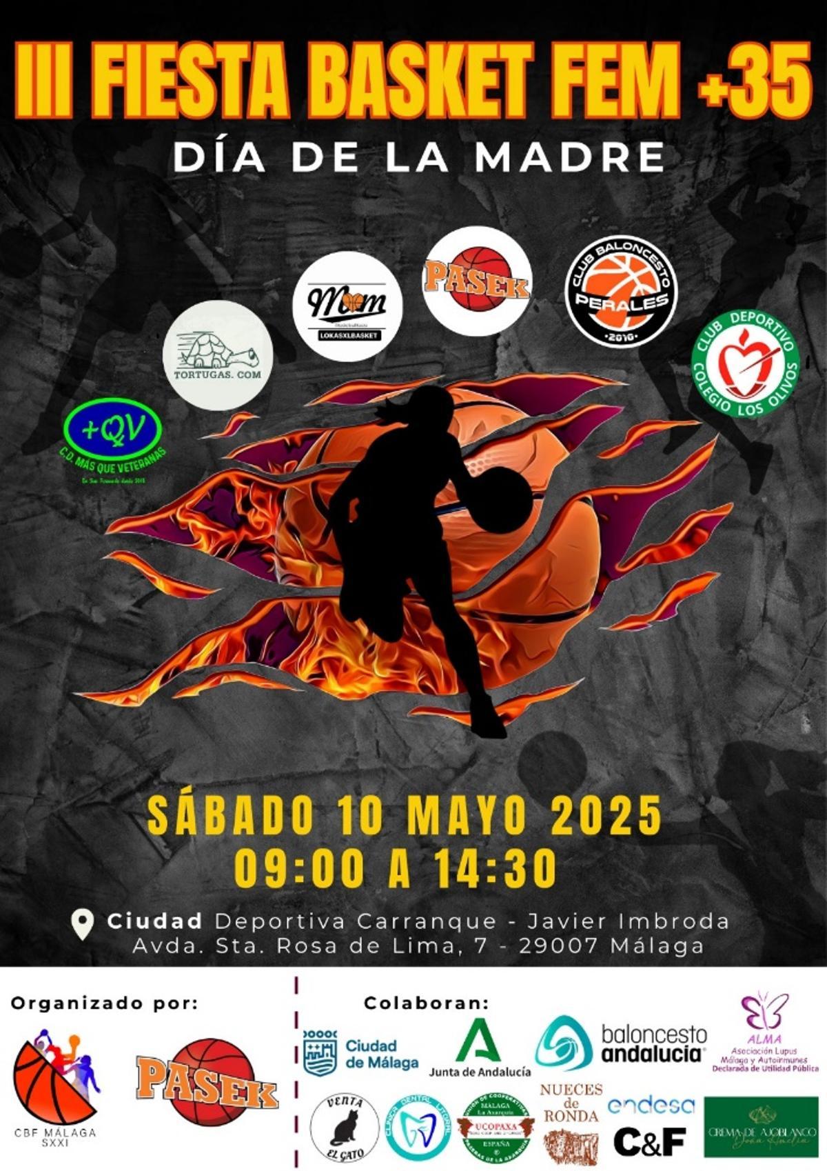 Cartel de la III Fiesta Basket Fem +35.