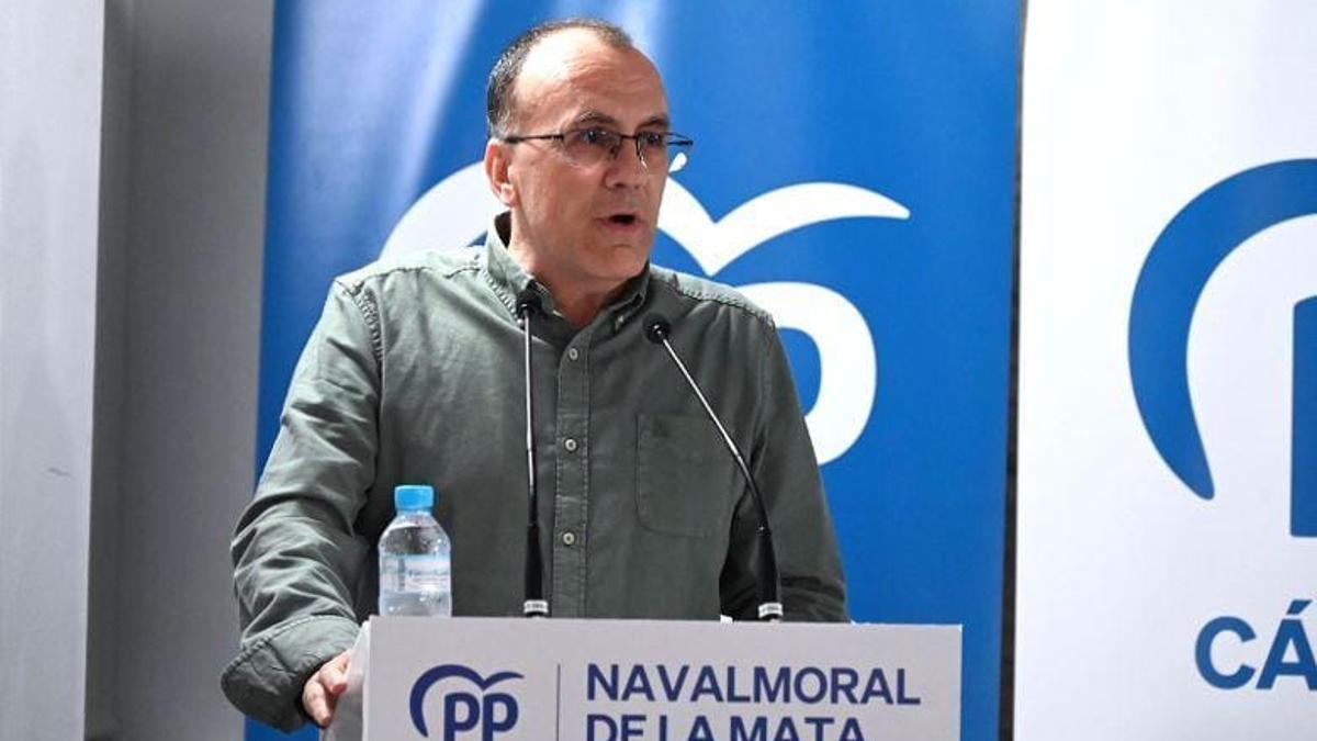 Enrique Hueso, durante un acto previo a las elecciones municipales de 2023.
