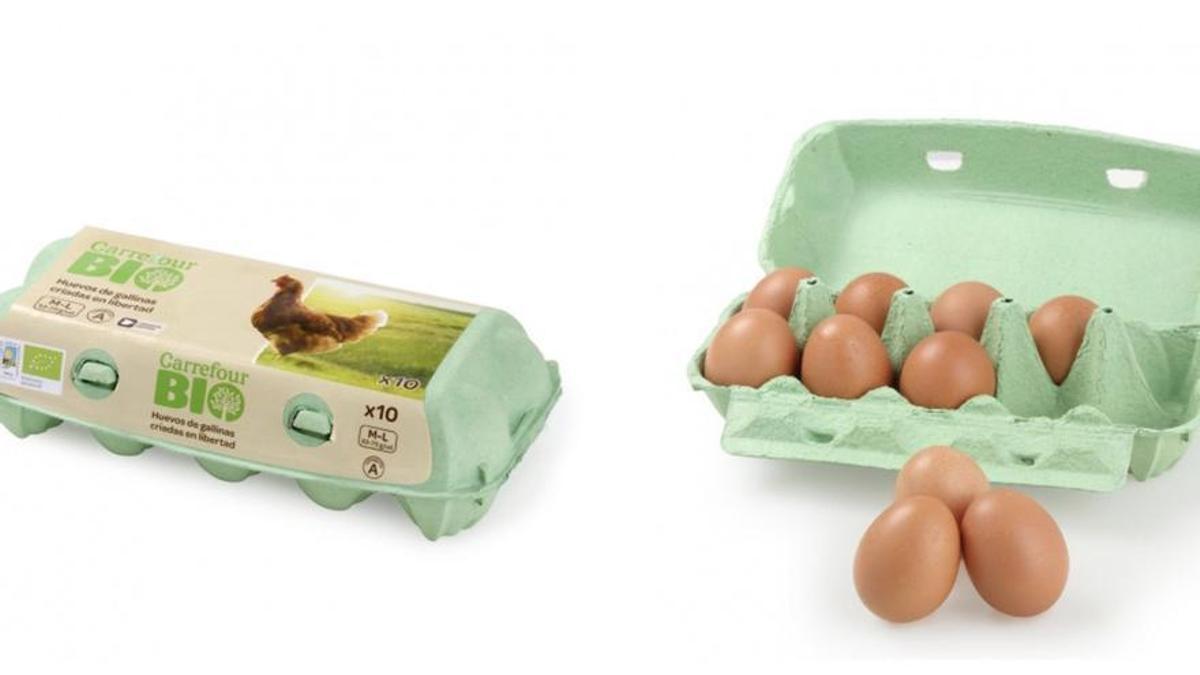 Los huevos BIO de Carrefour.