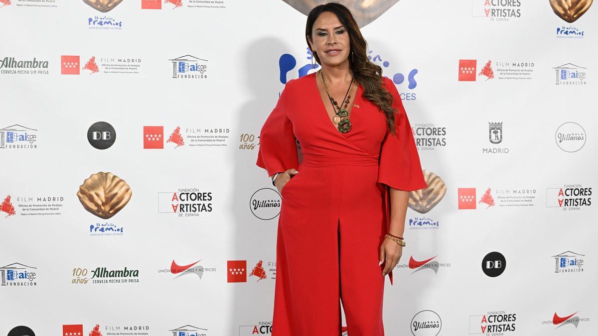 Karla Sofía Gascón durante la gala de entrega de los Premios Unión de Actores y Actrices