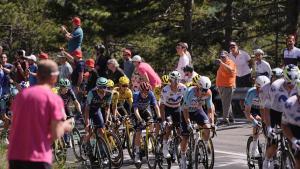 21 May 2026, Italy, Imperia: The peloton rides during the twelfth stage of the Giro dItalia 2026 cycling race from Imperia to Novi Ligure. Photo: Marco Alpozzi/LaPresse via ZUMA Press/dpa Marco Alpozzi/LaPresse via ZUMA / DPA 21/05/2026 ONLY FOR USE IN SPAIN. Marco Alpozzi/LaPresse via ZUMA / DPA;cycling;sports;2026 Giro dItalia cycling race - Stage 12;