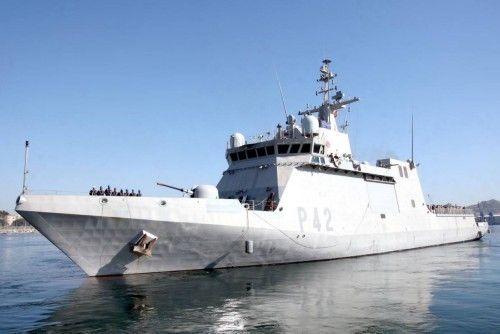 El Buque de Acción Marítima 'Rayo' zarpa de Cartagena