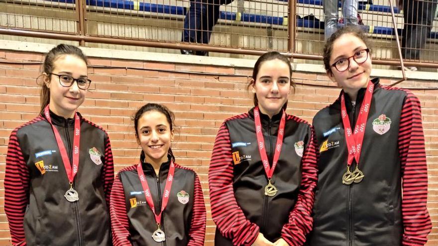 El Bádminton Zamora regresa con cuatro medallas de la tercera prueba del Ránking Nacional de Madrid