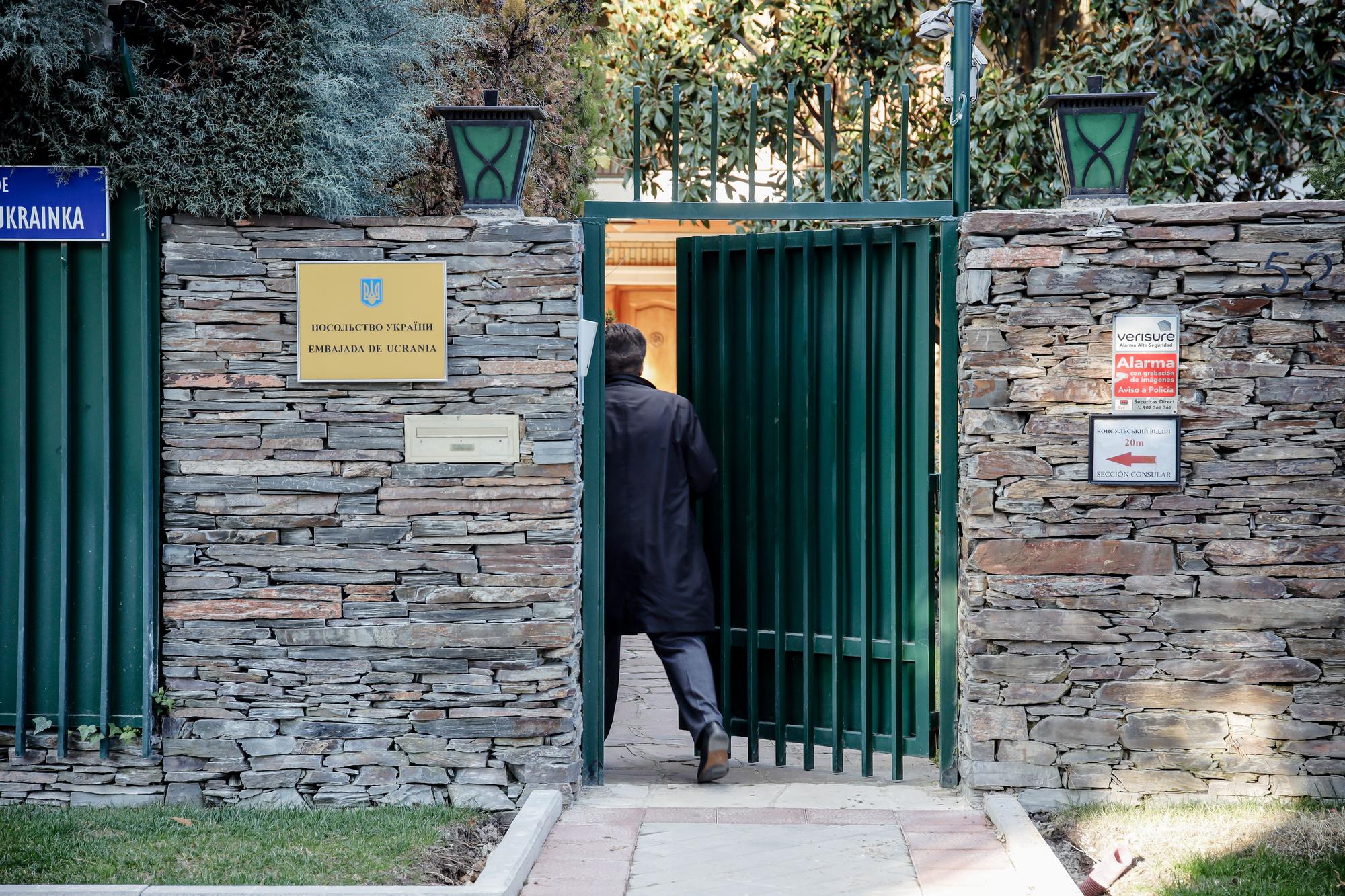 Imagen de la embajada de Ucrania en Madrid.