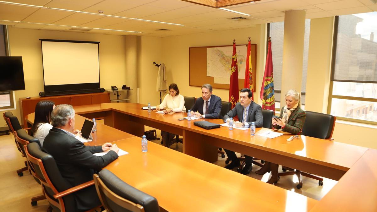 Reunión en la concejalía de Urbanismo de Lorca.