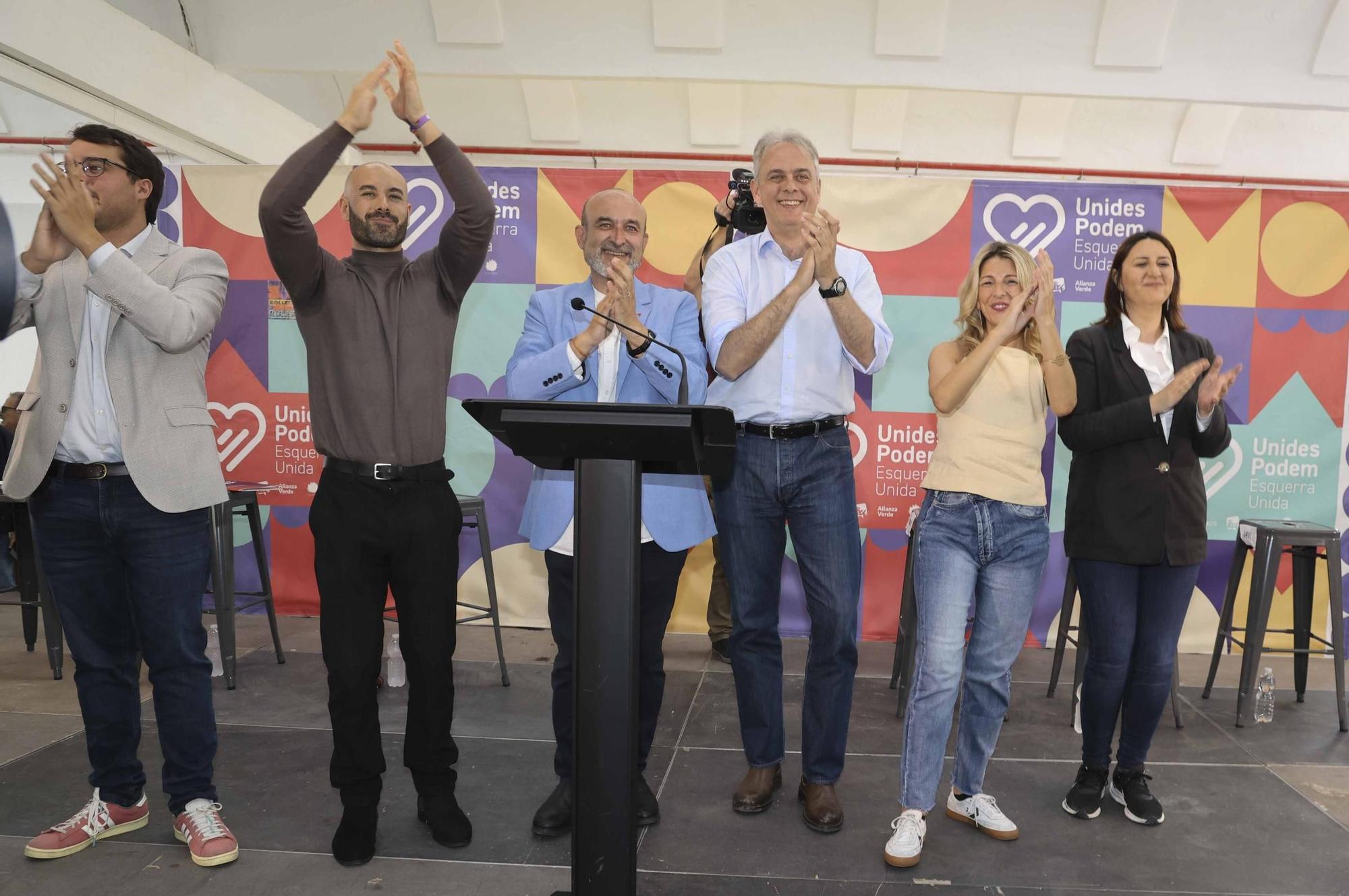 Yolanda Díaz hace campaña por Unides Podemos en Alicante