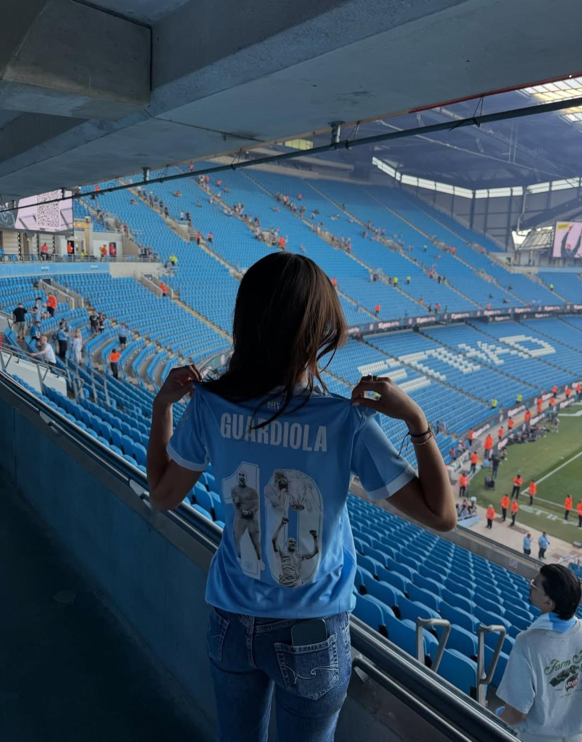 María Guardiola, en el Etihad Stadium
