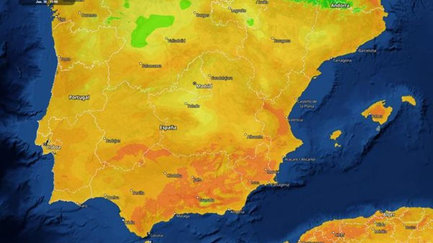 Previsión de las temperaturas