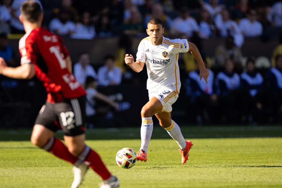 Imagen del encuentro entre el LA Galaxy y los New York Red Bulls.
