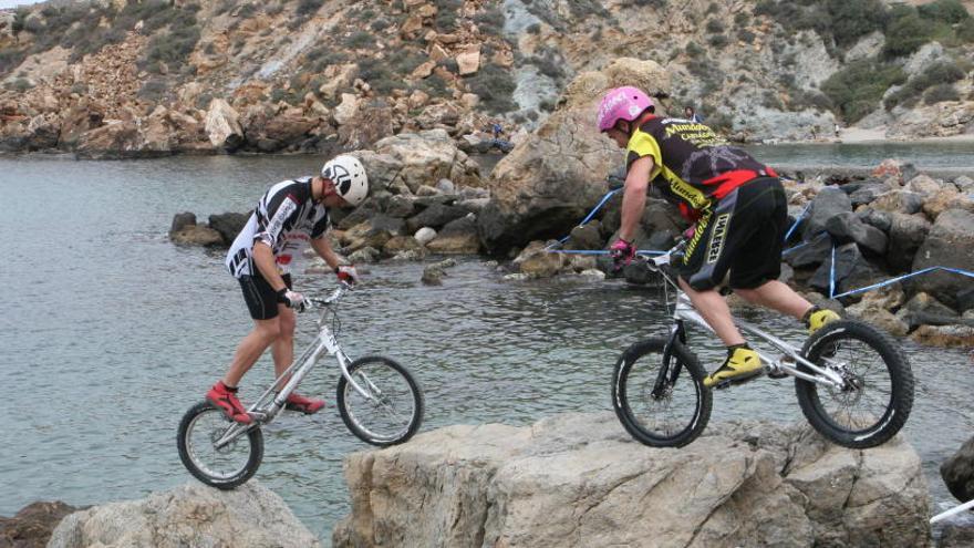 Una prueba de trialbici en Cartagena