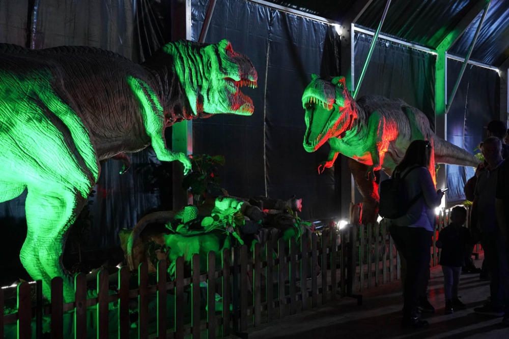 La exposición itinerante 'Dinosaurs Tour', la considerada como mayor muestra de estos animales animatrónicos a escala real se encuentra en una carpa junto al Palacio de Congresos hasta el domingo 16