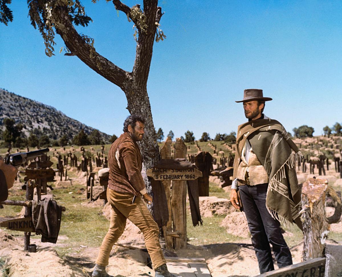Eli Wallach and Clint Eastwood.