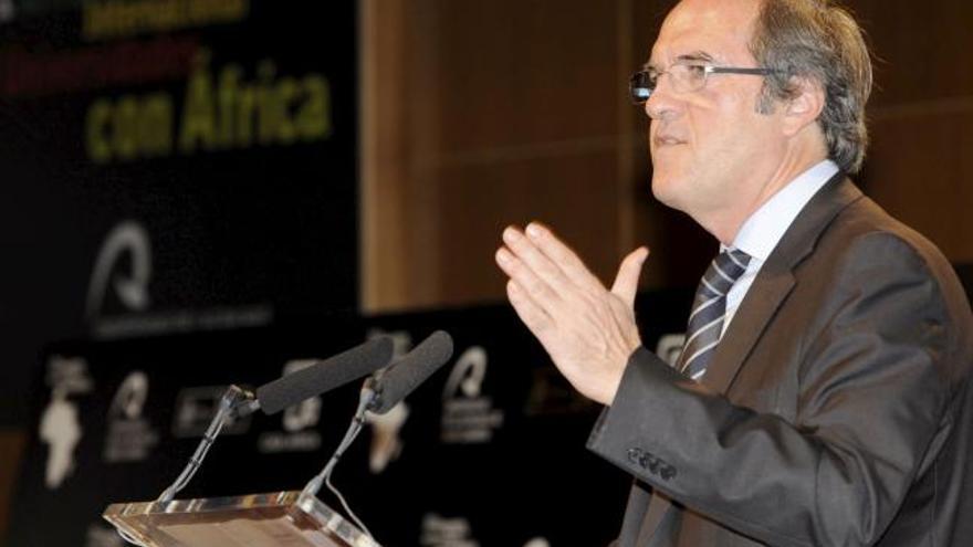 El ministro Gabilondo, ayer durante la clausura del III Encuentro Internacional de Universidades con África en Las Palmas