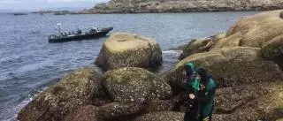 Hallan atrapado en las rocas el cadáver del pescador de Bueu desaparecido en Udra