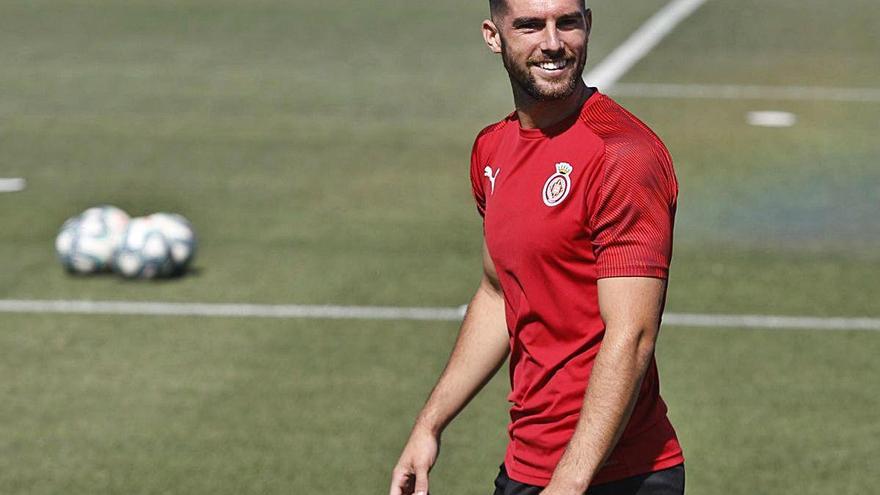 Calavera, en un entrenament de la temporada passada.