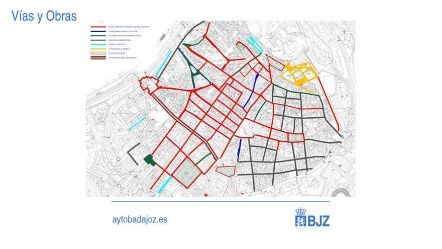 ¿Cuáles son las calles del Casco Antiguo de Badajoz que se van a asfaltar a partir del lunes?