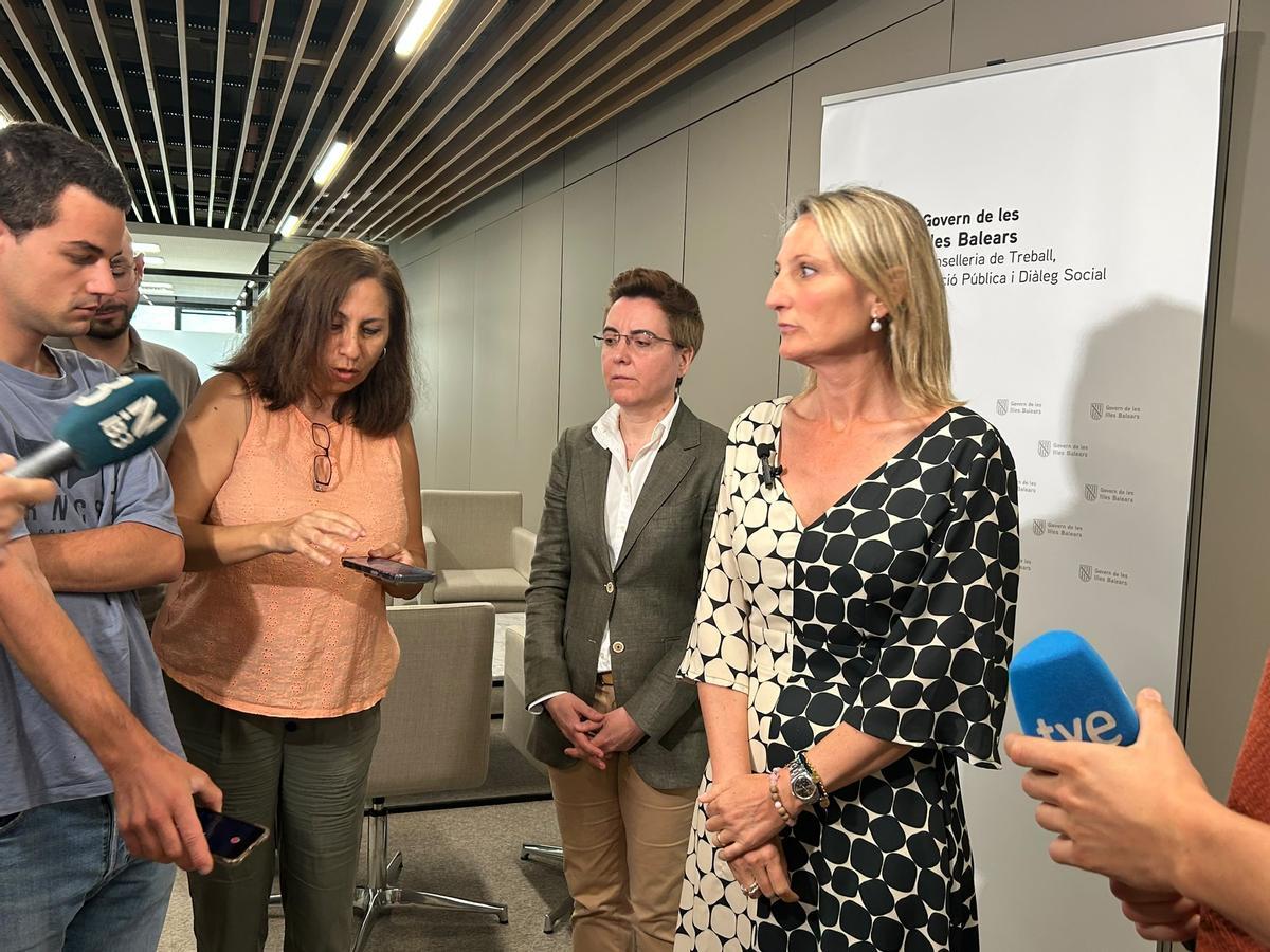 Catalina Cabrer, momentos después de dar inicio la reunión entre patronales y sindicatos de educación 0-3.