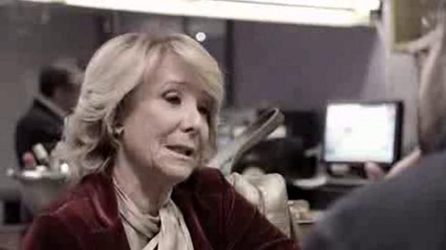 Jordi Évole entrevista a Esperanza Aguirre en su despacho de la calle Génova