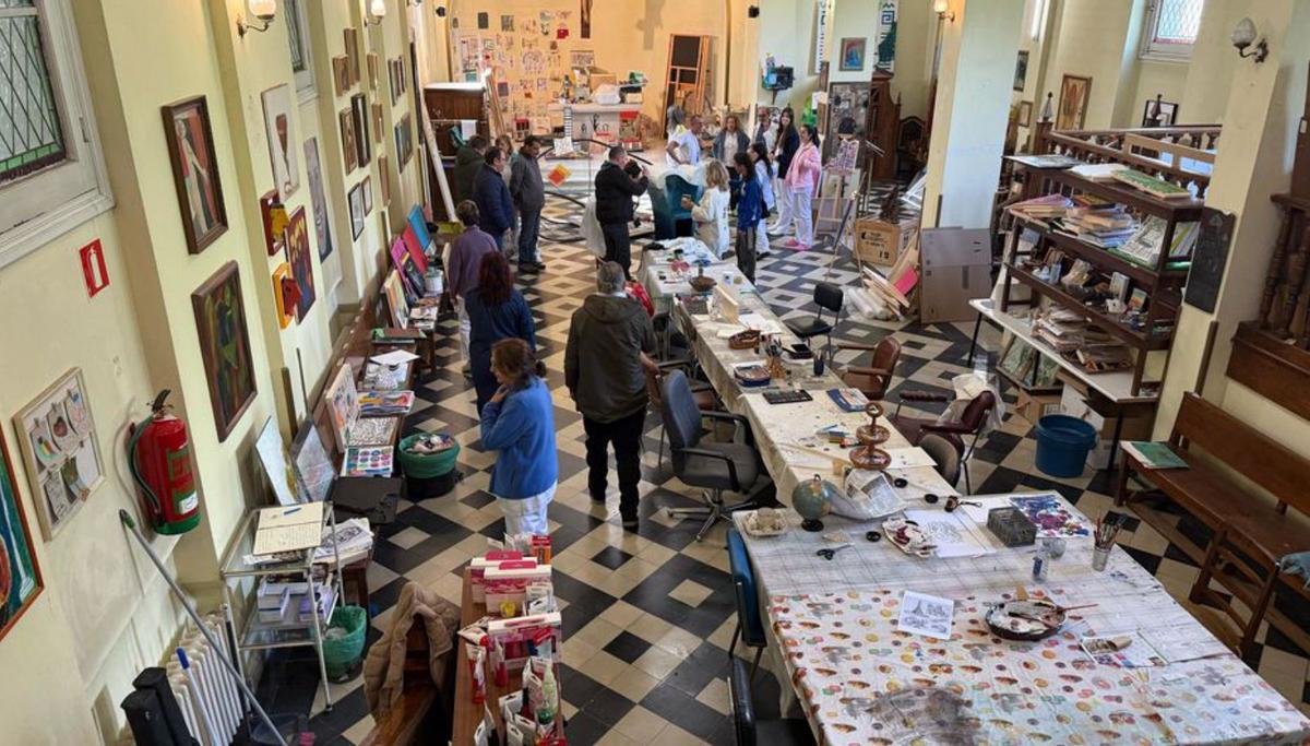 Espacio de taller y exposición de la iniciativa ‘ArtEspida’. | FdV