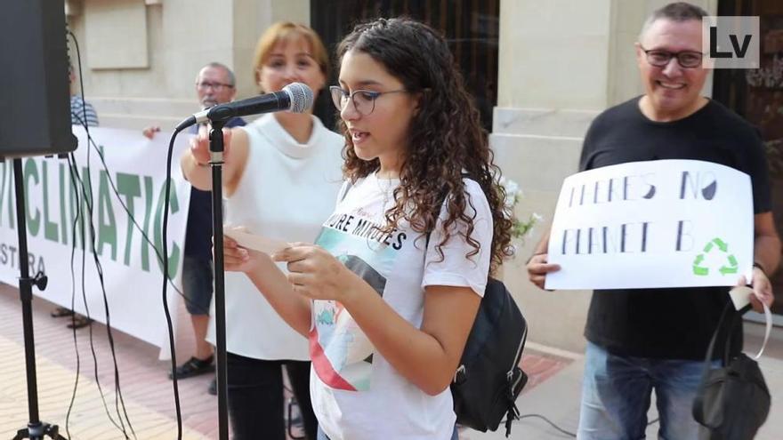 Protesta contra el cambio climático en Xàtiva