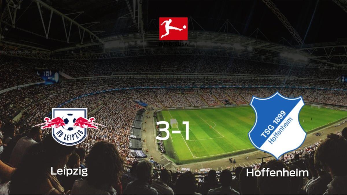 El RB Leipzig suma tres puntos a su casillero tras ganar al Hoffenheim (3-1)