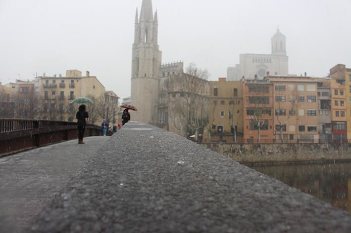 Nevada a Girona.