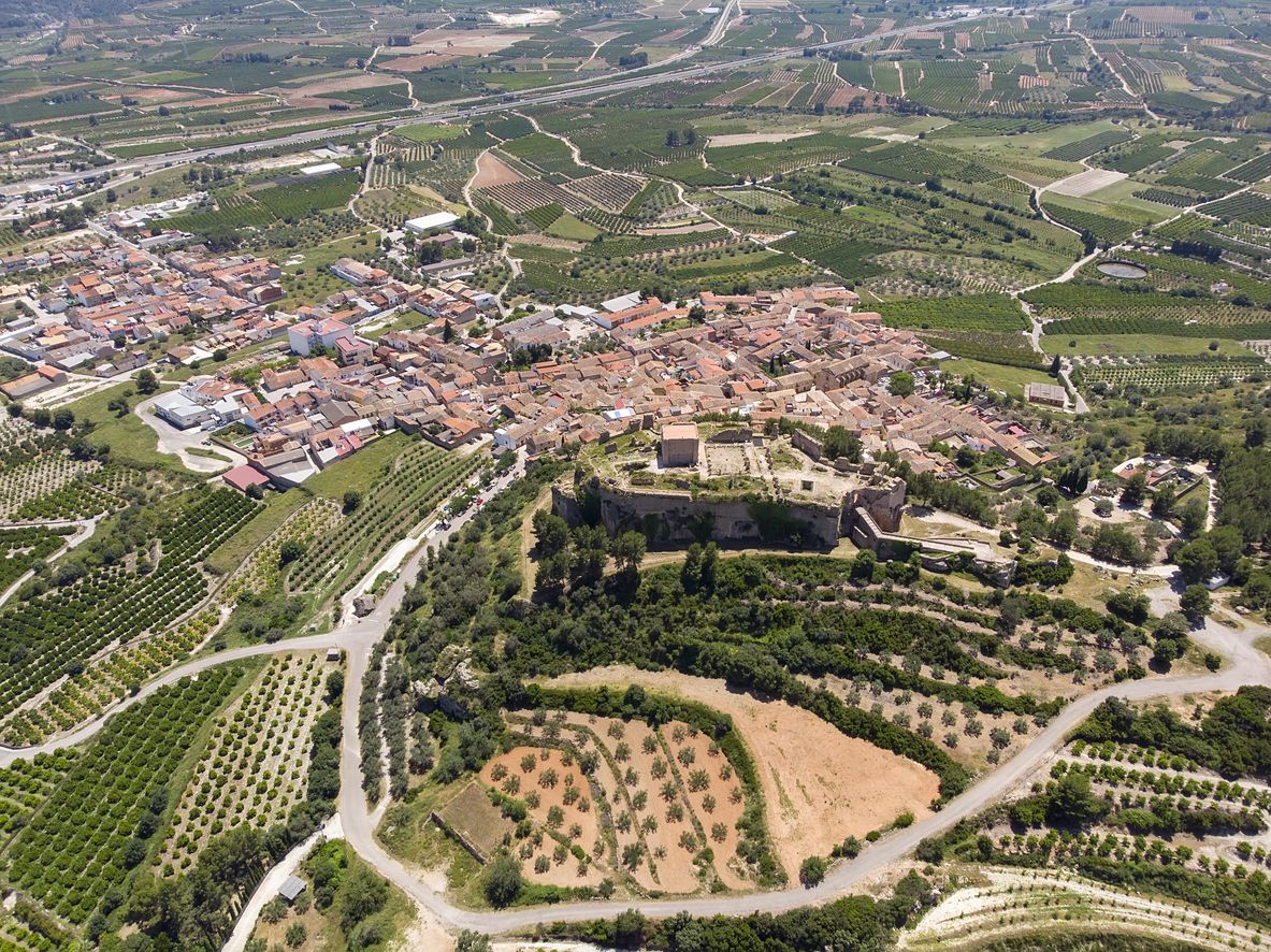 Vista de pájaro de Montesa, en Alicante.