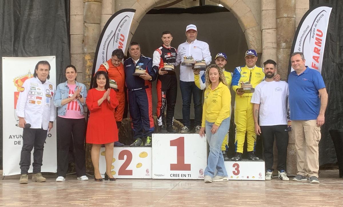 Podio del Rallysprint de Librilla