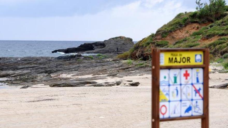 Playa de Major en Sanxenxo.