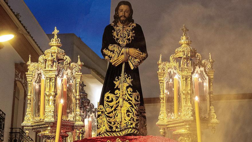 Prendimiento: Protagonista del Jueves Santo, durante la escenificación.